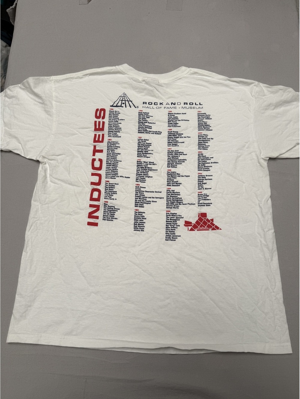 Vintage Rock & Rock Hall of Fame Inductrees Tee 1986 - 2005